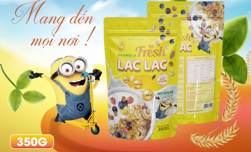 Ngũ cốc Granola Lạc Lạc no sugar 350g