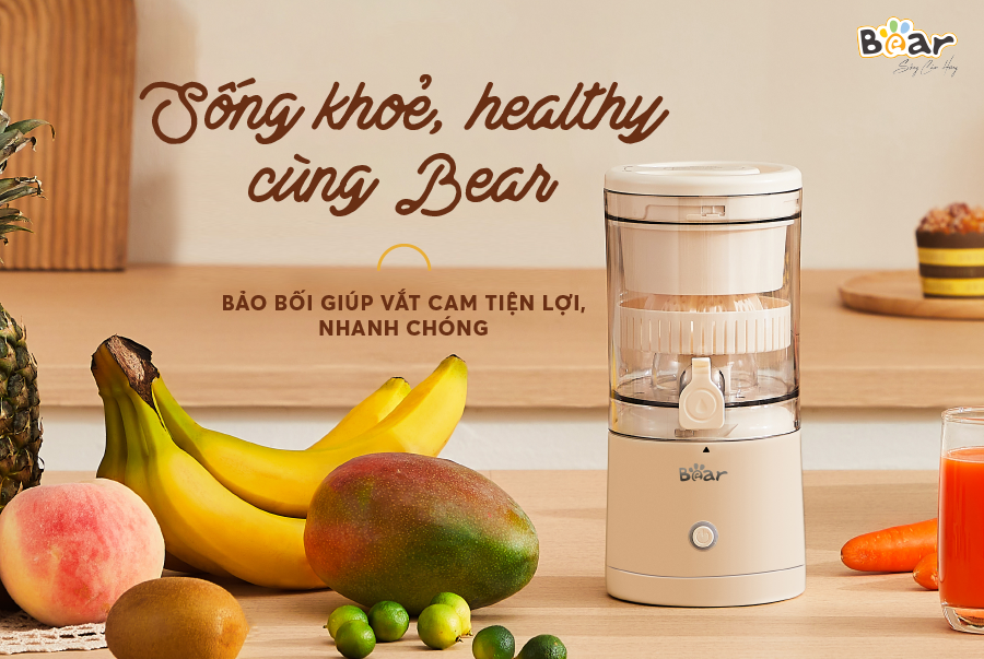 Giới thiệu Máy Vắt Cam, Ép Trái Cây Tự Đông Bear ZZJ-F45A5
