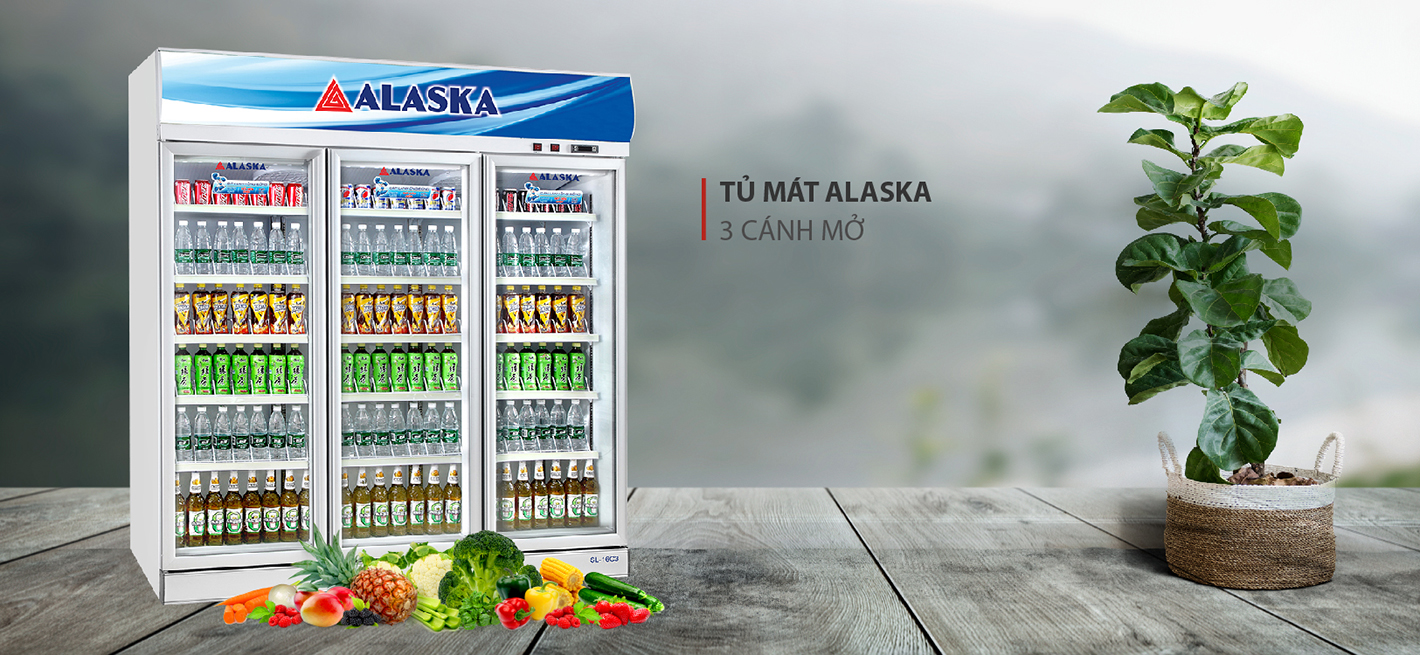 Tủ mát 3 cánh Alaska 1200 lít làm lạnh nhanh và tiết kiệm điện năng