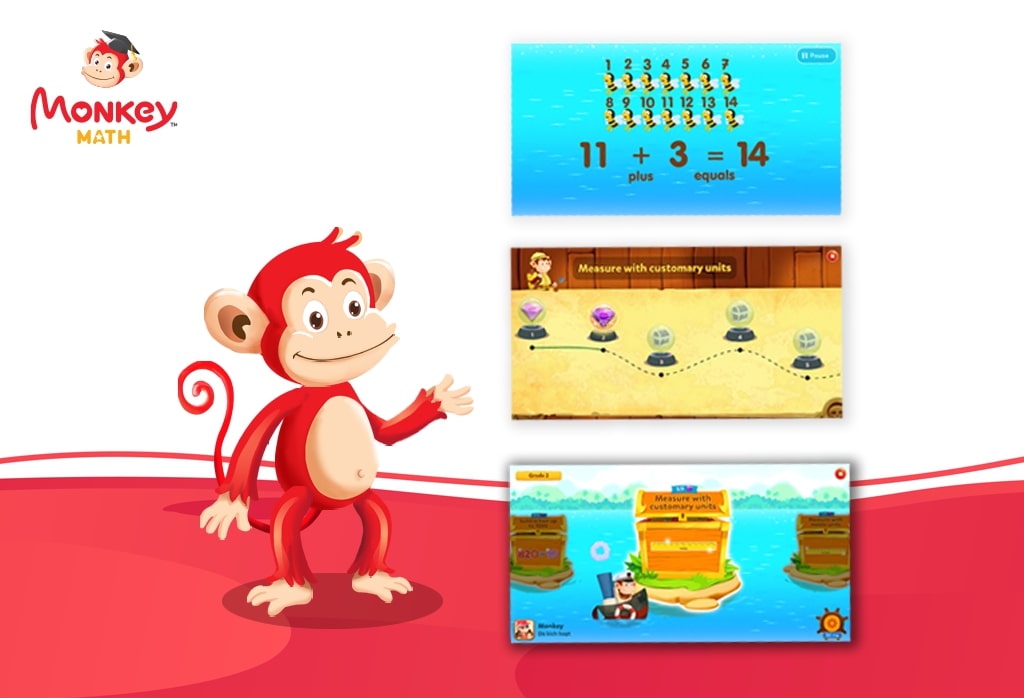 Monkey Math - Học Toán Theo Chương TrìnhGDPT Mới Cho Trẻ Mầm Non & Tiểu Học