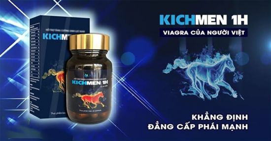 Kichmen 1h - Tăng cường sinh lực đàn ông (combo 2 hộp x 30 viên/hộp) 